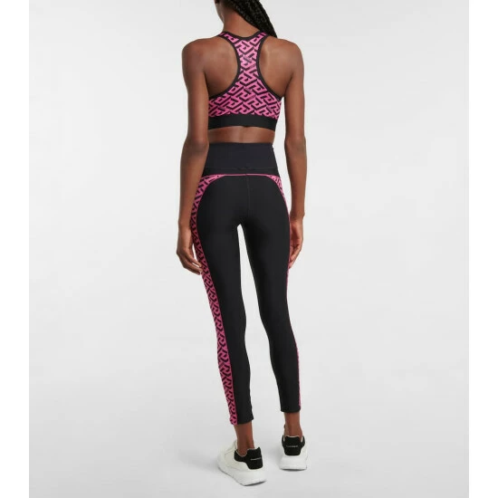 Versace Greca Signature Racerback Sports Bra 4 Versace Greca Signature Racerback Sports Bra - Image 2