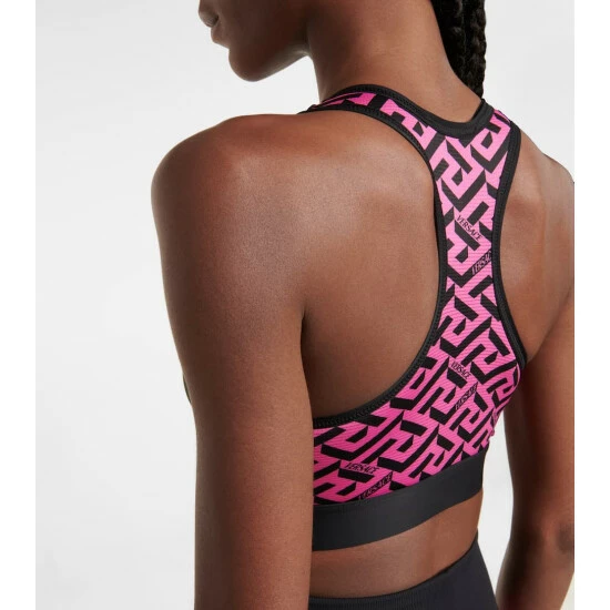 Versace Greca Signature Racerback Sports Bra 6 Versace Greca Signature Racerback Sports Bra - Image 4