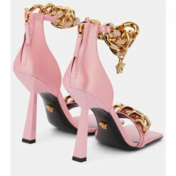 Versace Medusa Chain Satin Sandals -Outlet Versace Store unnamed file 1463