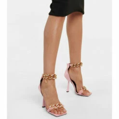 Versace Medusa Chain Satin Sandals -Outlet Versace Store unnamed file 1464