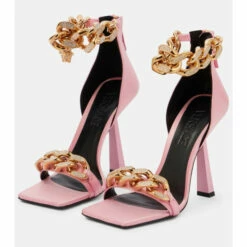 Versace Medusa Chain Satin Sandals -Outlet Versace Store unnamed file 1465
