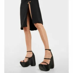 Versace Triplatform Satin Platform Sandals -Outlet Versace Store unnamed file 1469