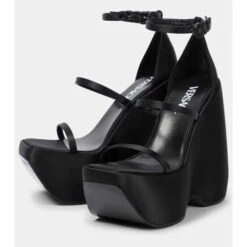 Versace Triplatform Satin Platform Sandals -Outlet Versace Store unnamed file 1470