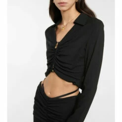 Versace Medusa Ruched Crop Top 8 Versace Medusa Ruched Crop Top -Outlet Versace Store unnamed file 1477