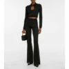 Versace La Greca Wool-blend Knit Crop Top -Outlet Versace Store unnamed file 1490