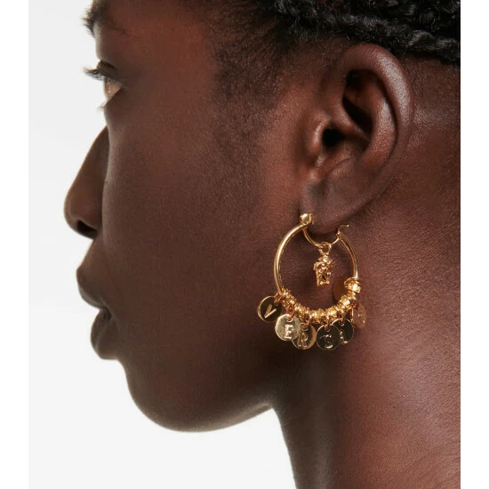 Versace Medusa Embellished Earrings 4 Versace Medusa Embellished Earrings - Image 2