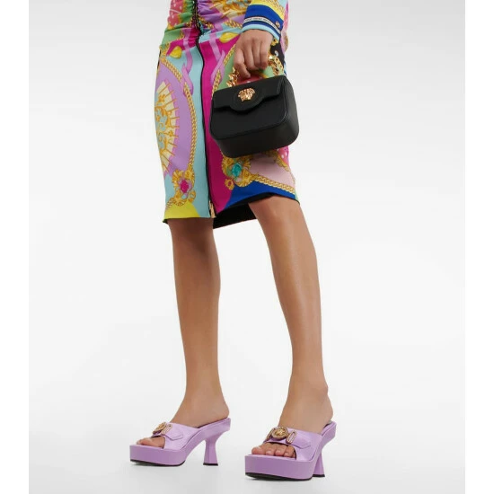 Versace Medusa Biggie Satin Mules 5 Versace Medusa Biggie Satin Mules - Image 3