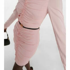 Versace Medusa Ruched Jersey Minidress -Outlet Versace Store unnamed file 1530