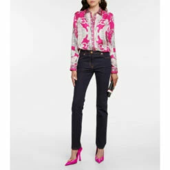Versace High-rise Slim Jeans