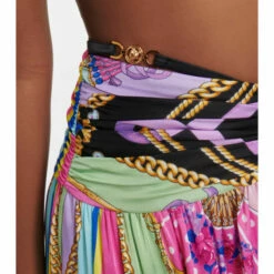 Versace I Ventagli Ruched Miniskirt -Outlet Versace Store unnamed file 1552