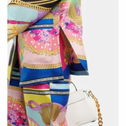 Versace I Ventagli Oversized Silk Twill Shirt -Outlet Versace Store unnamed file 1592