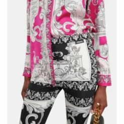 Versace Printed High-rise Leggings -Outlet Versace Store unnamed file 1620