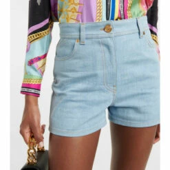 Versace Denim Shorts -Outlet Versace Store unnamed file 1623