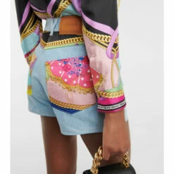 Versace Denim Shorts -Outlet Versace Store unnamed file 1624