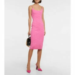 Versace Medusa La Greca Knit Midi Dress