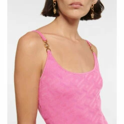 Versace Medusa La Greca Knit Midi Dress -Outlet Versace Store unnamed file 1627