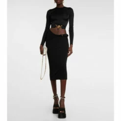 Versace Medusa Biggie Cropped Top