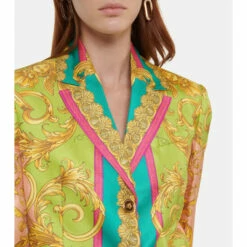 Versace Printed Silk Blazer -Outlet Versace Store unnamed file 1632