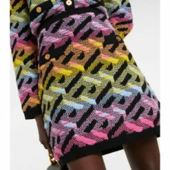 Versace La Greca Wool-blend Miniskirt -Outlet Versace Store unnamed file 1637