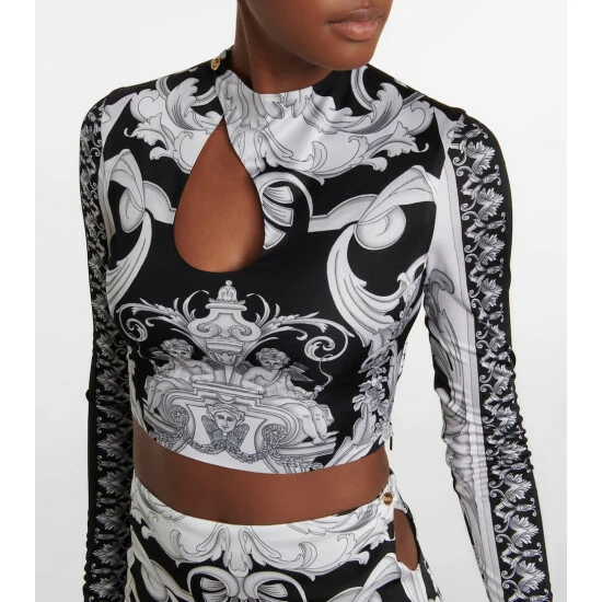 Versace Cutout Printed Top 5 Versace Cutout Printed Top - Image 3