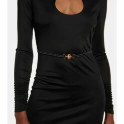 Versace Belted Midi Dress -Outlet Versace Store unnamed file 1658