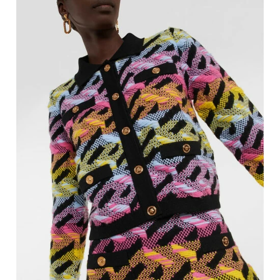 Versace Cropped Wool Cardigan 5 Versace Cropped Wool Cardigan - Image 3