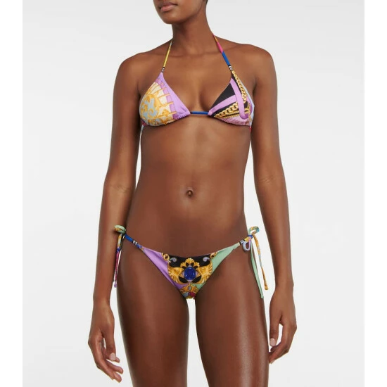Versace I Ventagli Printed Bikini Top 3 Versace I Ventagli Printed Bikini Top