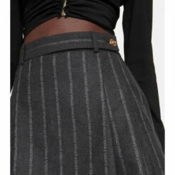 Versace Logo Striped Wool-blend Miniskirt 8 Versace Logo Striped Wool-blend Miniskirt -Outlet Versace Store unnamed file 1682