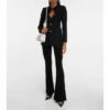 Versace Ribbed-knit Wool-blend Flared Pants -Outlet Versace Store unnamed file 1684