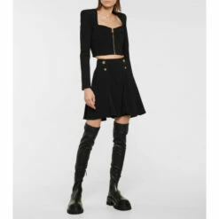 Versace Leonidis Over-the-knee Leather Boots