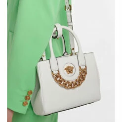 Versace La Medusa Small Leather Tote