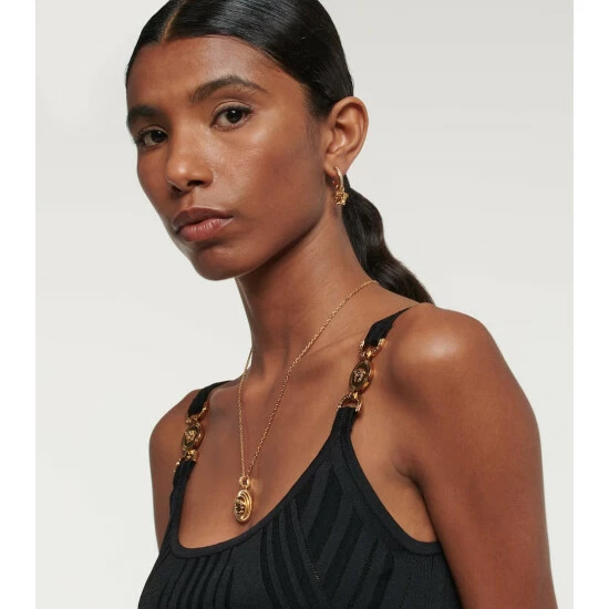 Versace Medusa Embellished Earrings 4 Versace Medusa Embellished Earrings - Image 2