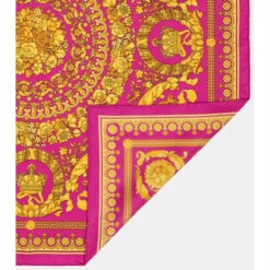 Versace Barocco Silk Twill Scarf -Outlet Versace Store unnamed file 1740