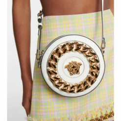 Versace La Medusa Leather Camera Bag