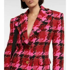 Versace Medusa Checked Tweed Blazer -Outlet Versace Store unnamed file 1763