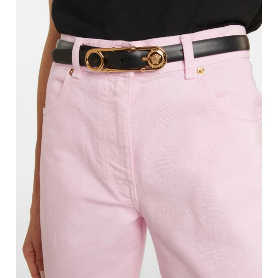 Versace Safety Pin Leather Belt 3 Versace Safety Pin Leather Belt