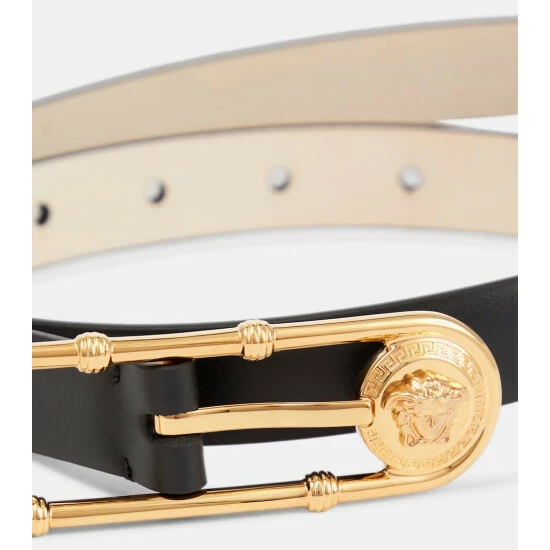 Versace Safety Pin Leather Belt 4 Versace Safety Pin Leather Belt - Image 2