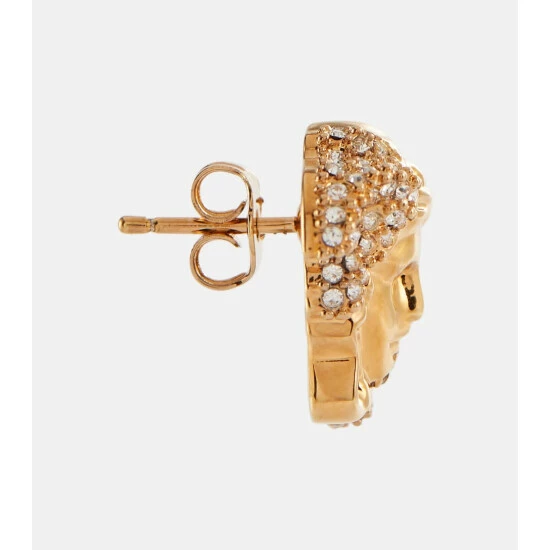 Versace Palazzo Dia Crystal Embellished Earrings 3 Versace Palazzo Dia Crystal Embellished Earrings