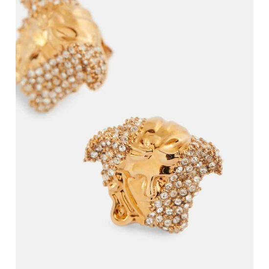 Versace Palazzo Dia Crystal Embellished Earrings 5 Versace Palazzo Dia Crystal Embellished Earrings - Image 3