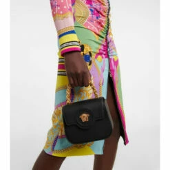 Versace I Ventagli Silk-blend Shirt Dress -Outlet Versace Store unnamed file 1821