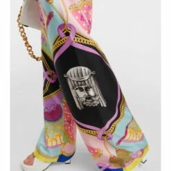 Versace I Ventagli Silk Twill Wide-leg Pants -Outlet Versace Store unnamed file 1852