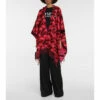 Versace La Greca Fringed Wool Poncho -Outlet Versace Store unnamed file 1853