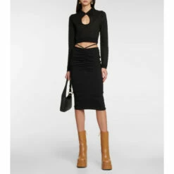 Versace Aevitas Leather Platform Ankle Boots