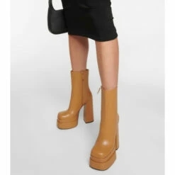 Versace Aevitas Leather Platform Ankle Boots -Outlet Versace Store unnamed file 1859