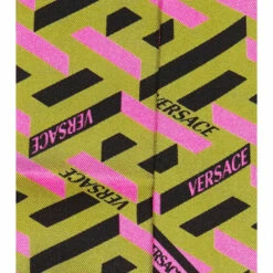 Versace La Greca Silk Twill Scarf -Outlet Versace Store unnamed file 1887