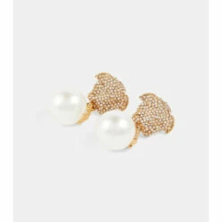 Versace Medusa Faux Pearl Drop Earrings -Outlet Versace Store unnamed file 1907