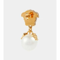 Versace Medusa Faux Pearl Drop Earrings -Outlet Versace Store unnamed file 1908