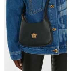 Versace La Medusa Small Leather Shoulder Bag