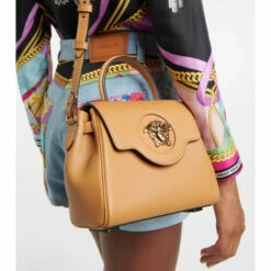 Versace La Medusa Small Leather Tote