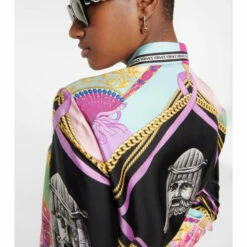 Versace I Ventagli Silk Twill Shirt -Outlet Versace Store unnamed file 1965